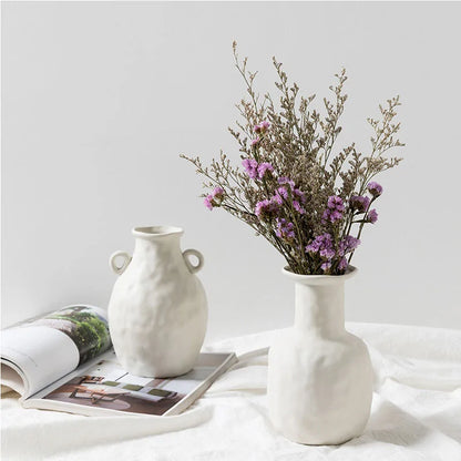 Nordic Ceramic Vase – Modern Decorative Vase for Living Room