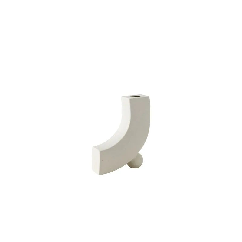 Nordic Ceramic Vase – Modern Decorative Vase for Living Room