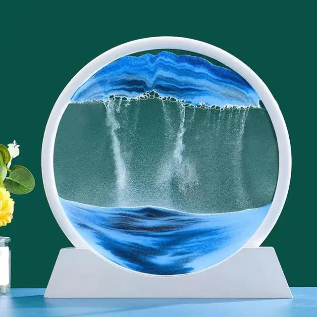3D Moving Sand Art Picture – Relaxing Desk Decor
