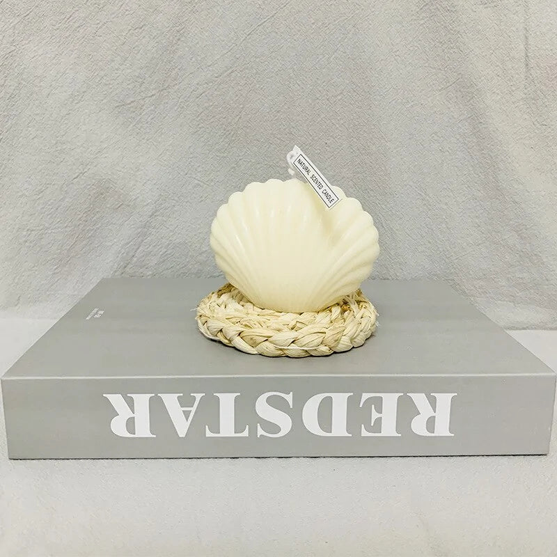 Seashell Candle – Decorative Coastal Home Decor & Gift Idea