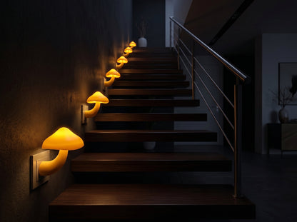 Mushroom Night Light with Motion Sensor – Kids Bedroom Lamp