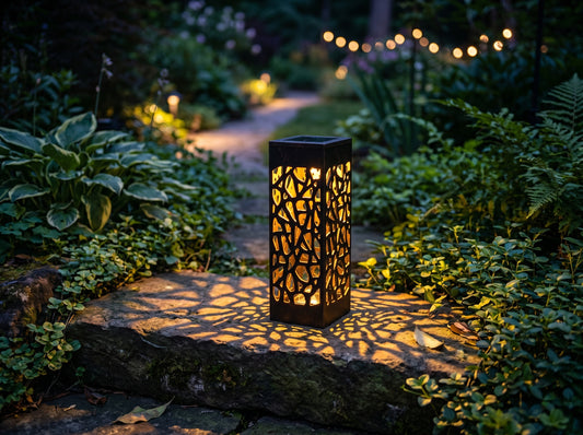 Vintage Solar Garden Lantern – Waterproof Outdoor Path Light