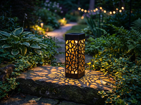 Vintage Solar Garden Lantern – Waterproof Outdoor Path Light