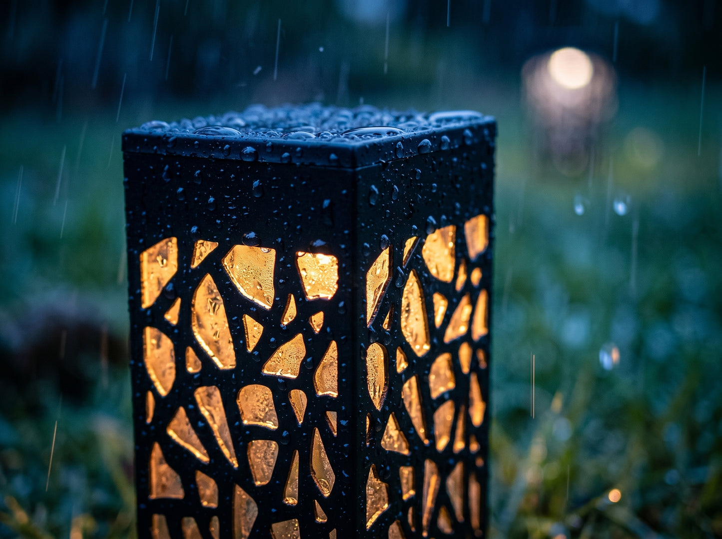 Vintage Solar Garden Lantern – Waterproof Outdoor Path Light
