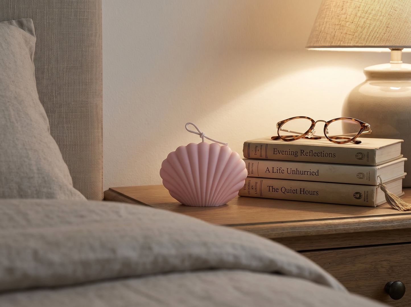 Seashell Candle – Decorative Coastal Home Decor & Gift Idea