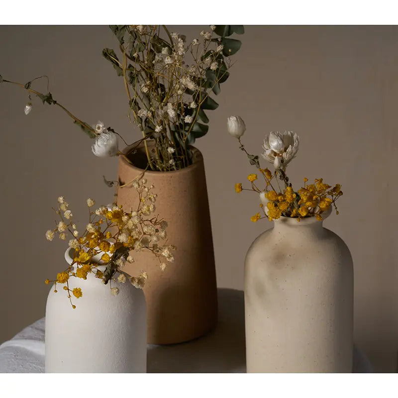 Modern Ceramic Vase – Minimalist Flower Vase in 9 Colors