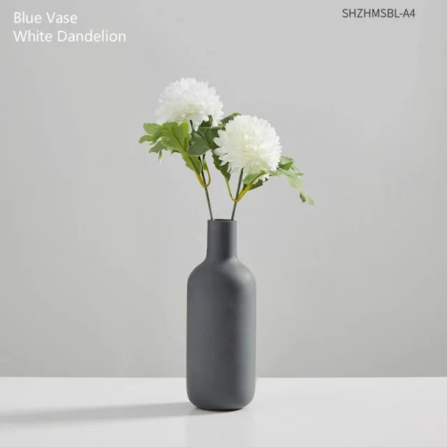 Modern Clear Glass Vase – Minimalist Flower Vase for Home