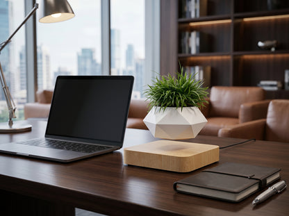 Levitating Plant Pot – Magnetic Floating Planter for Desk Decor