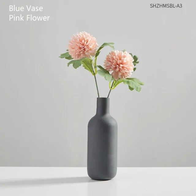 Modern Clear Glass Vase – Minimalist Flower Vase for Home