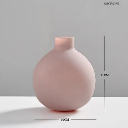 Modern Clear Glass Vase – Minimalist Flower Vase for Home