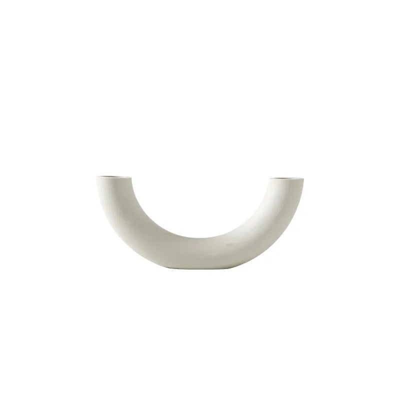 Nordic Ceramic Vase – Modern Decorative Vase for Living Room
