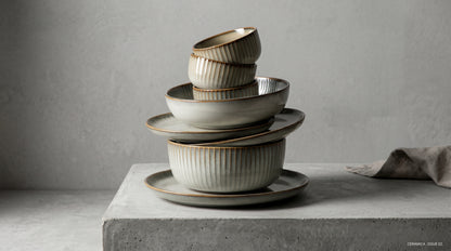 Japanese Ceramic Plates & Rice Bowl Set – Asian Tableware
