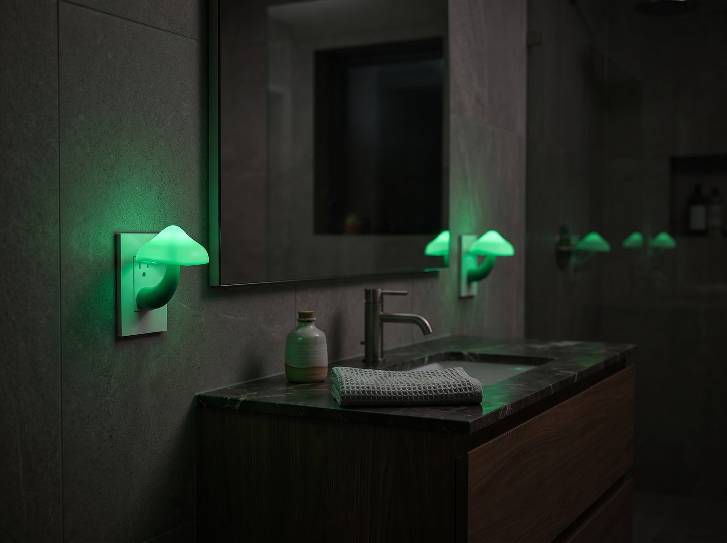 Mushroom Night Light with Motion Sensor – Kids Bedroom Lamp