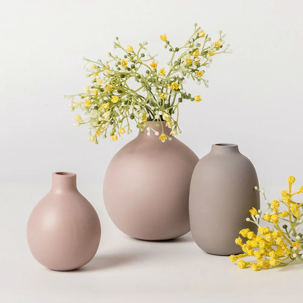 Modern Clear Glass Vase – Minimalist Flower Vase for Home