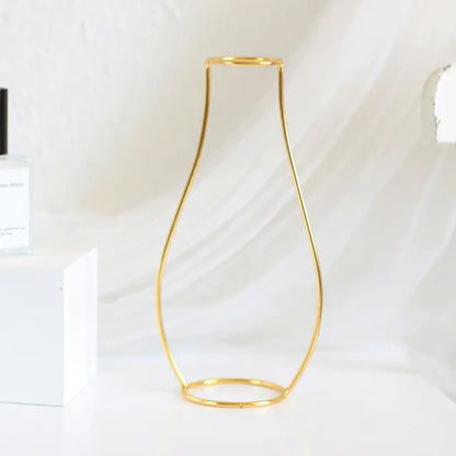 Nordic Iron Flower Vase – Minimalist Metal Vase Decor