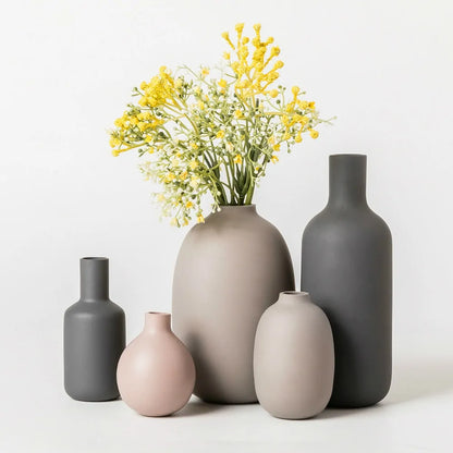 Modern Clear Glass Vase – Minimalist Flower Vase for Home