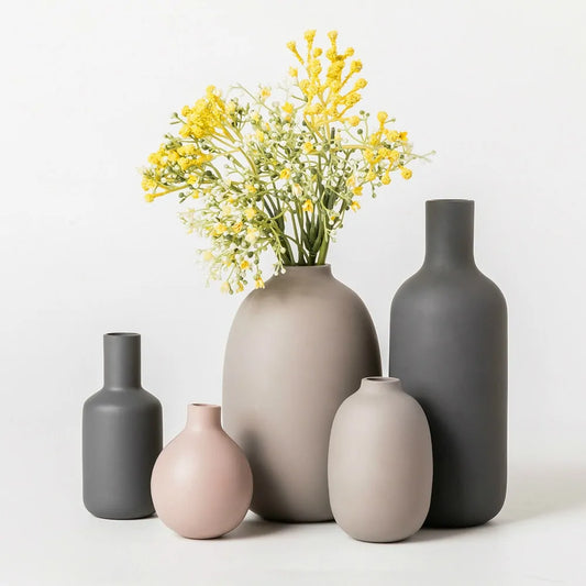 Modern Clear Glass Vase – Minimalist Flower Vase for Home