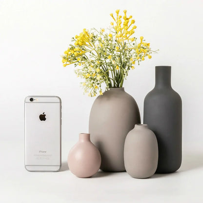 Modern Clear Glass Vase – Minimalist Flower Vase for Home