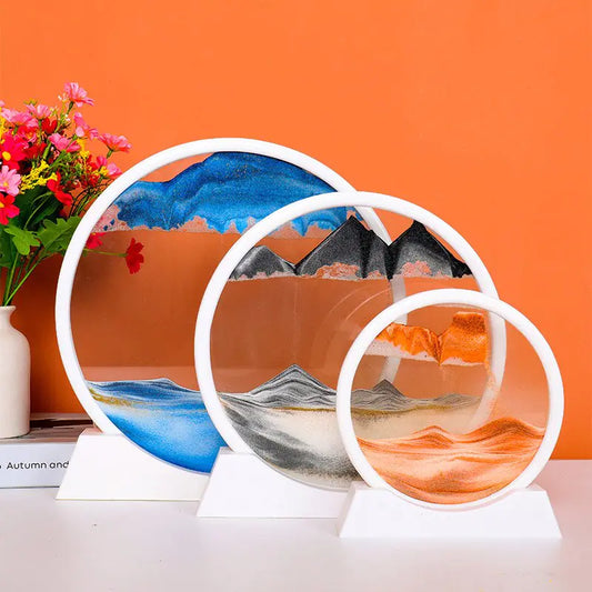 3D Moving Sand Art Picture – Relaxing Desk Decor