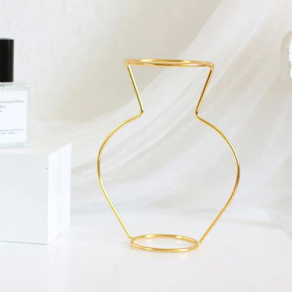 Nordic Iron Flower Vase – Minimalist Metal Vase Decor