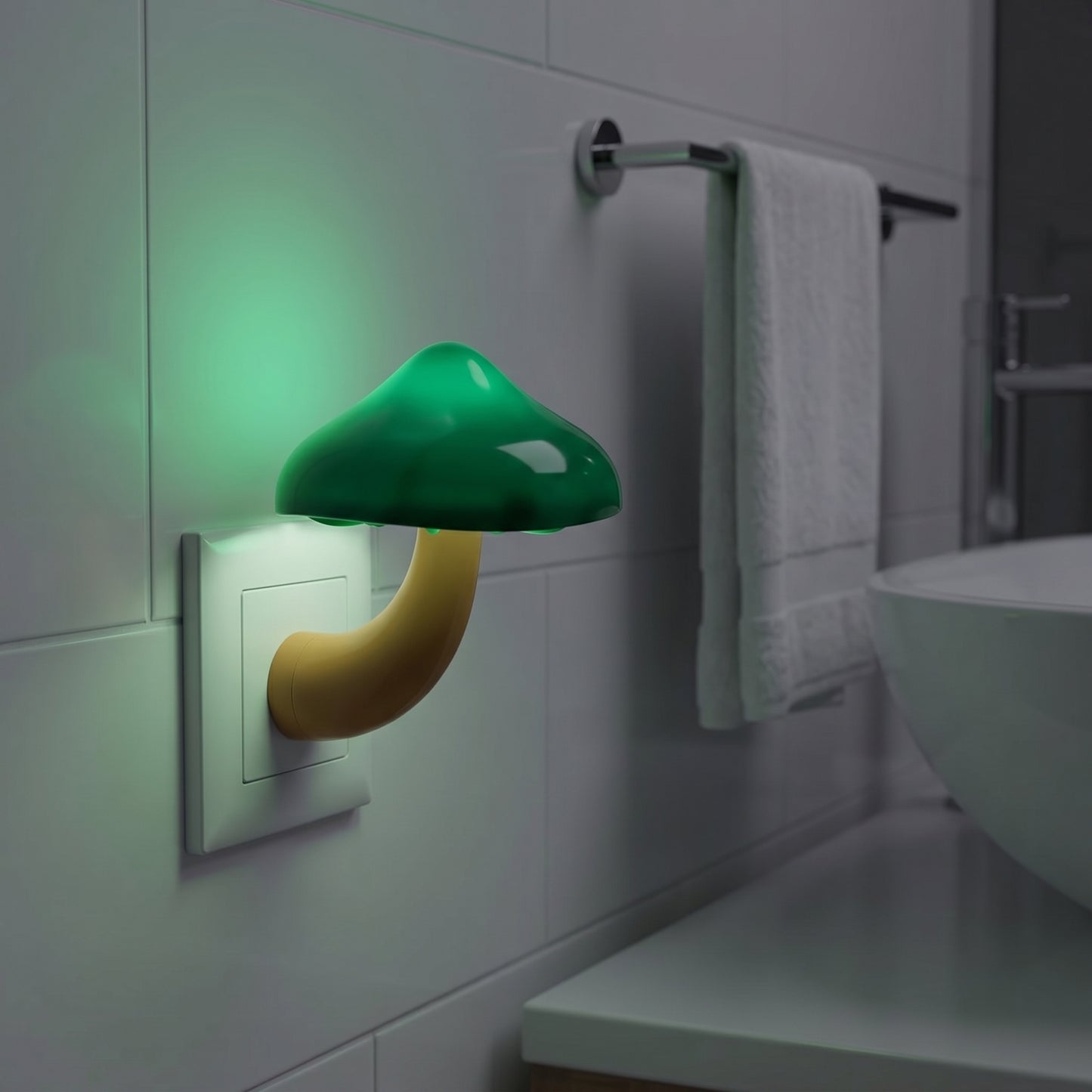 Mushroom Night Light with Motion Sensor – Kids Bedroom Lamp