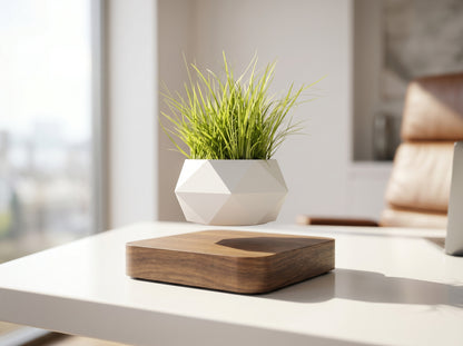 Levitating Plant Pot – Magnetic Floating Planter for Desk Decor