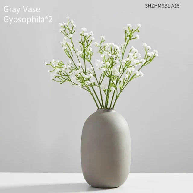 Modern Clear Glass Vase – Minimalist Flower Vase for Home