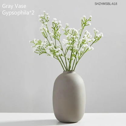 Modern Clear Glass Vase – Minimalist Flower Vase for Home