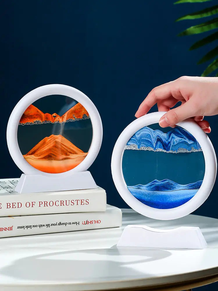 Moving Sand Art Frame – Calming Zen Desk Decor
