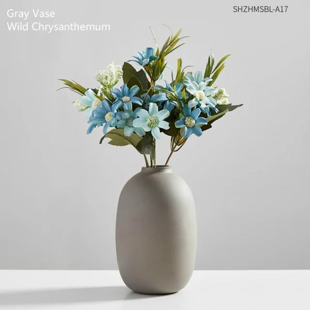 Modern Clear Glass Vase – Minimalist Flower Vase for Home
