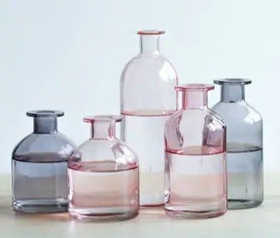 Nordic Glass Flower Vase – Clear Tabletop Decor for Dining