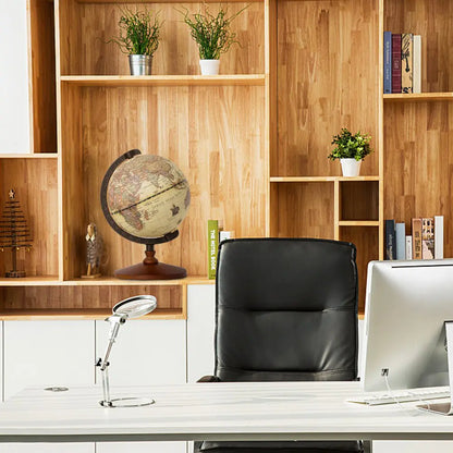 Vintage World Globe – Decorative Desk Map for Office & Home