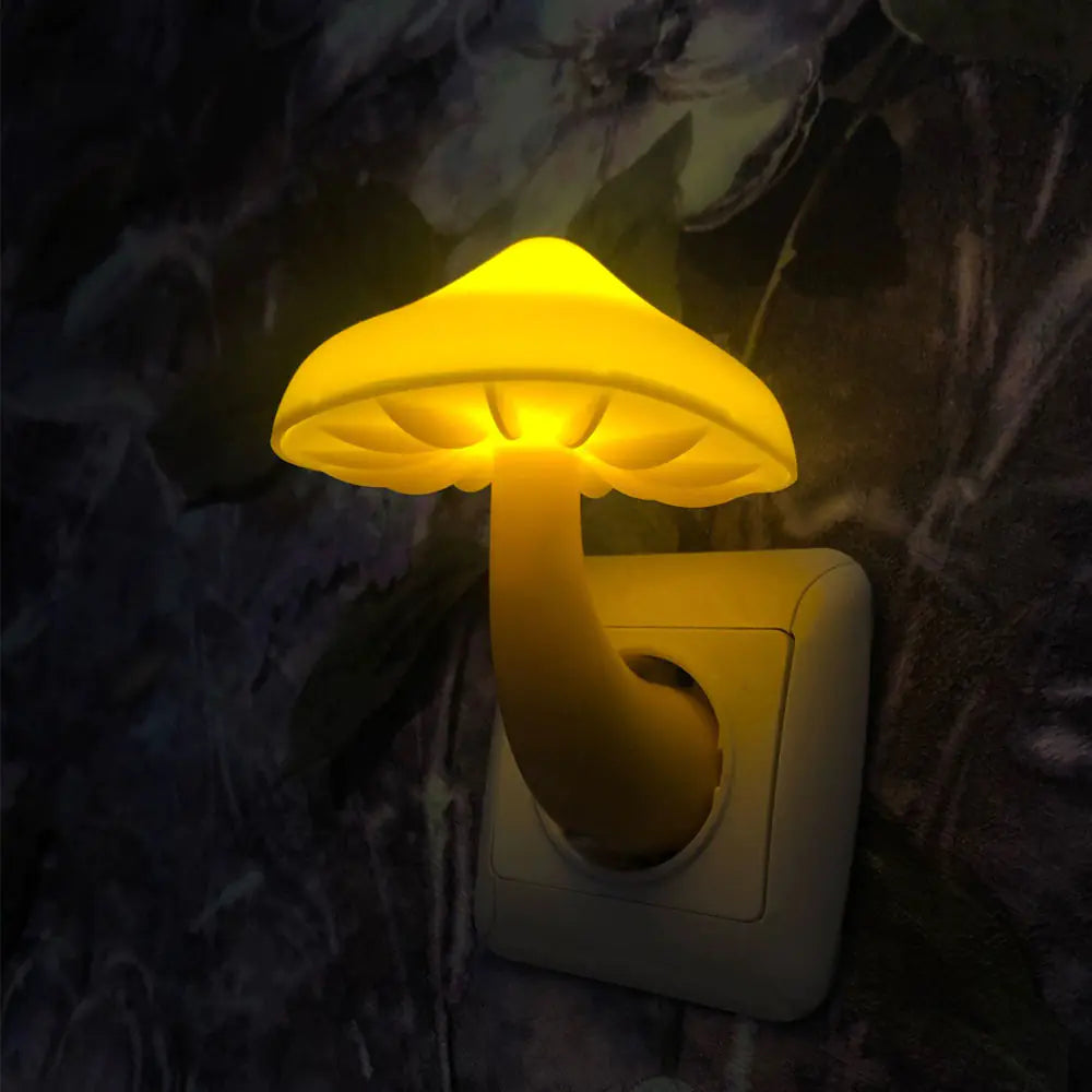 Mushroom Night Light with Motion Sensor – Kids Bedroom Lamp