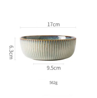 Japanese Ceramic Plates & Rice Bowl Set – Asian Tableware