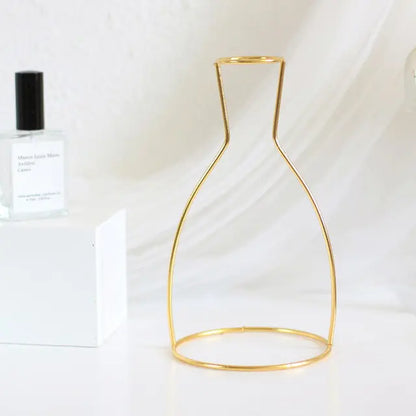 Nordic Iron Flower Vase – Minimalist Metal Vase Decor