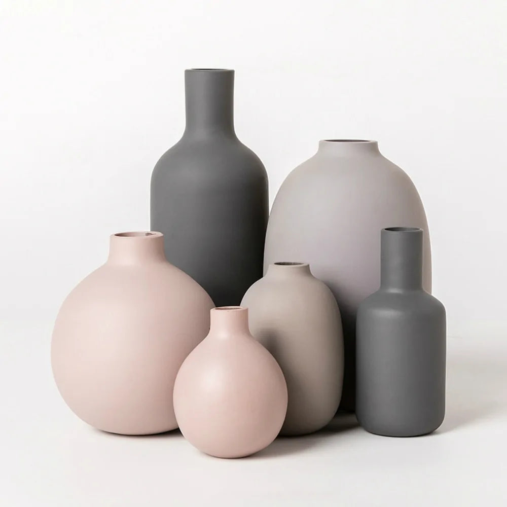 Modern Clear Glass Vase – Minimalist Flower Vase for Home