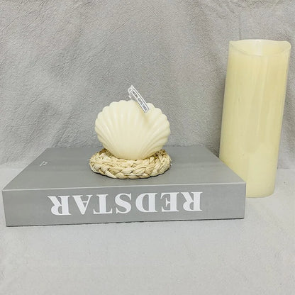 Seashell Candle – Decorative Coastal Home Decor & Gift Idea