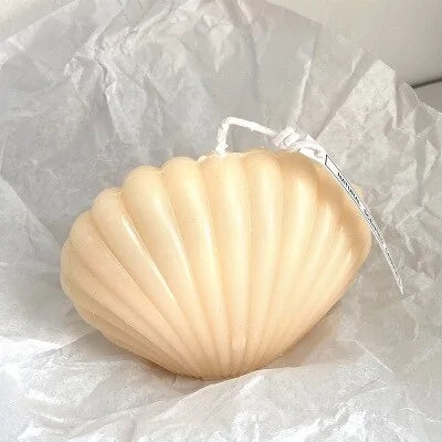 Seashell Candle – Decorative Coastal Home Decor & Gift Idea