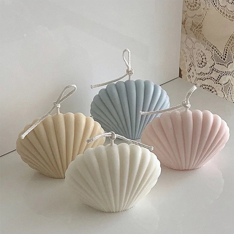 Seashell Candle – Decorative Coastal Home Decor & Gift Idea