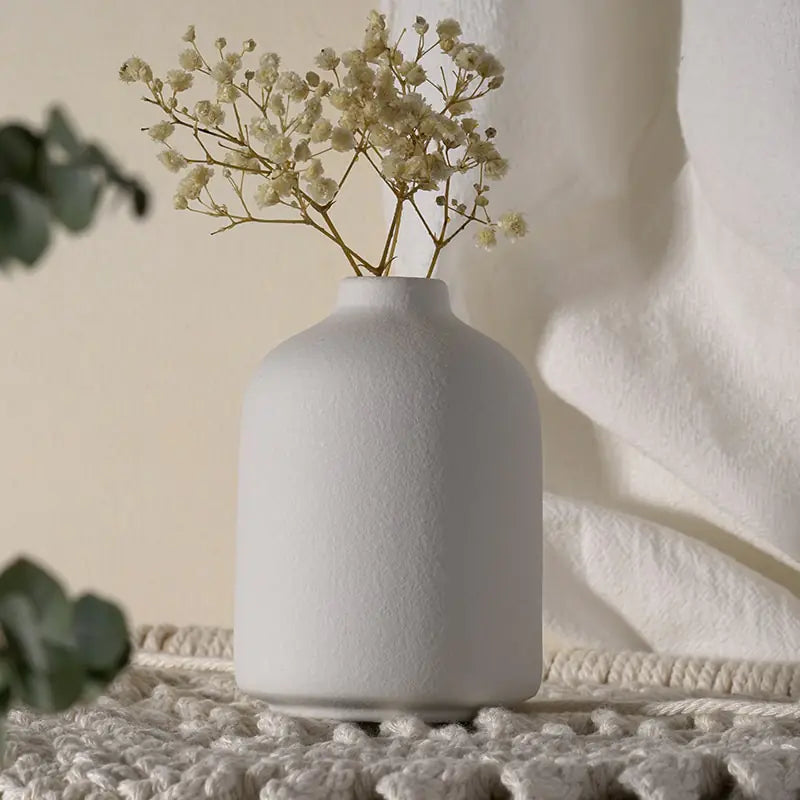 Modern Ceramic Vase – Minimalist Flower Vase in 9 Colors