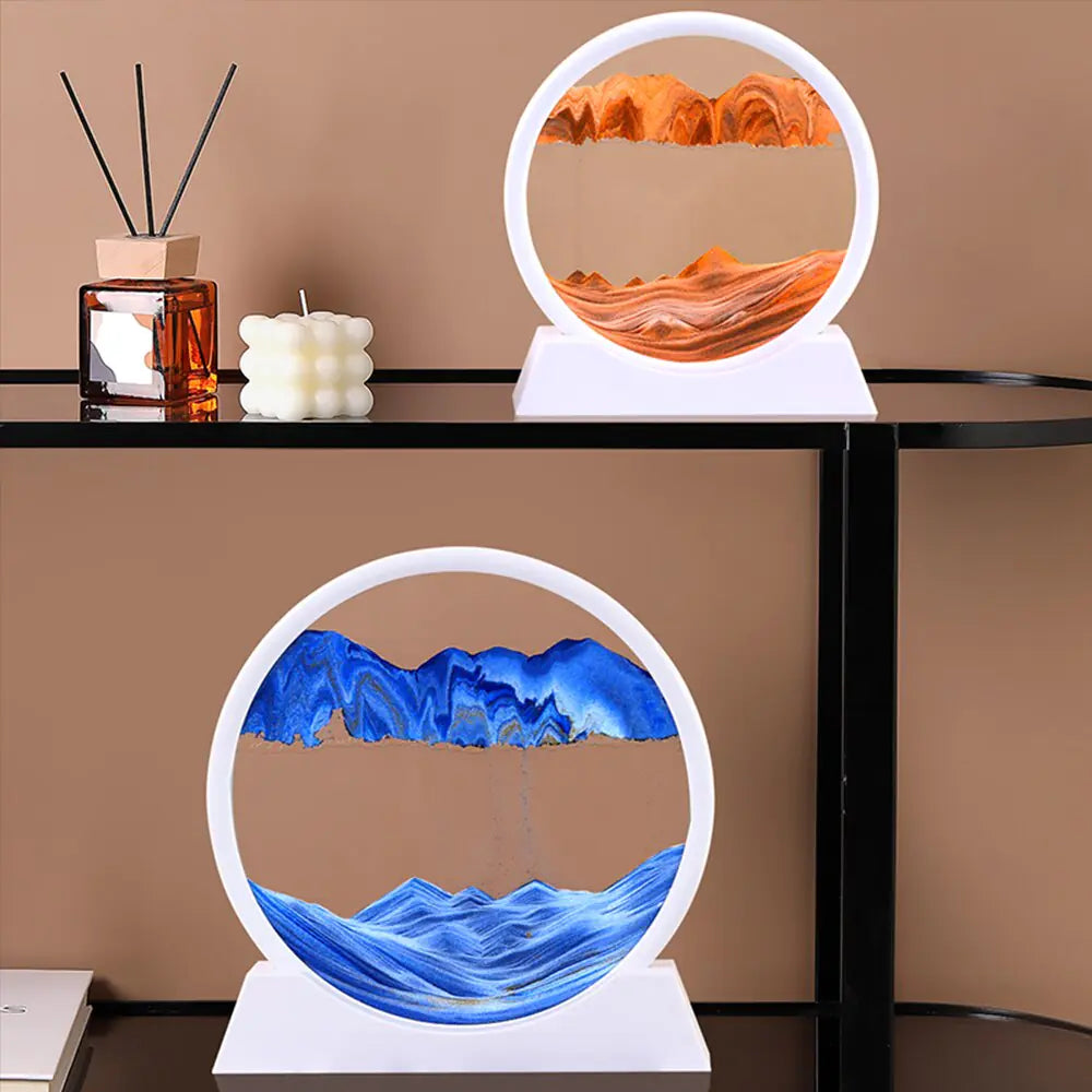 3D Moving Sand Art Picture – Relaxing Desk Decor