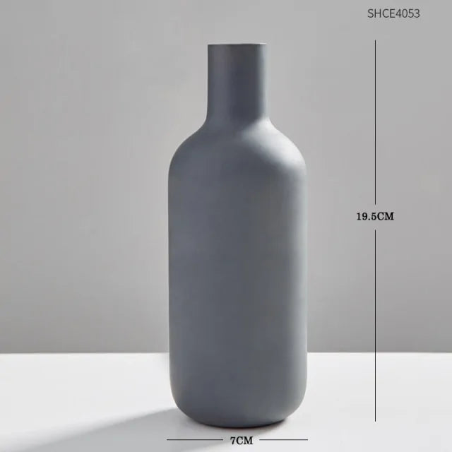 Modern Clear Glass Vase – Minimalist Flower Vase for Home