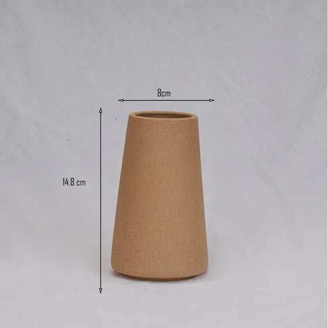 Modern Ceramic Vase – Minimalist Flower Vase in 9 Colors