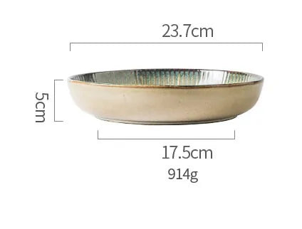 Japanese Ceramic Plates & Rice Bowl Set – Asian Tableware
