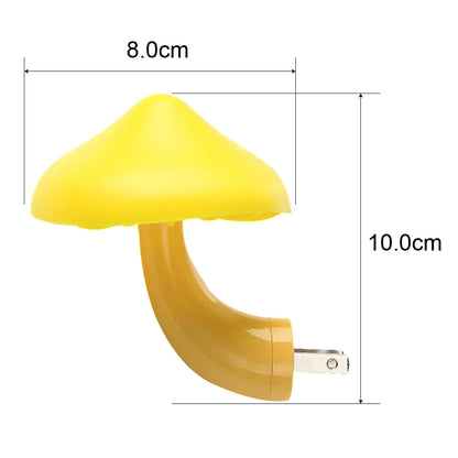 Mushroom Night Light with Motion Sensor – Kids Bedroom Lamp