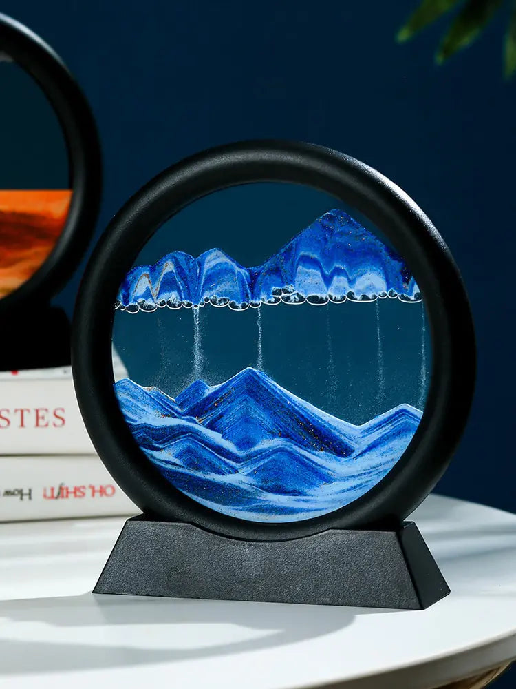 Moving Sand Art Frame – Calming Zen Desk Decor