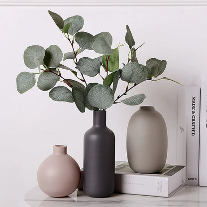 Modern Clear Glass Vase – Minimalist Flower Vase for Home
