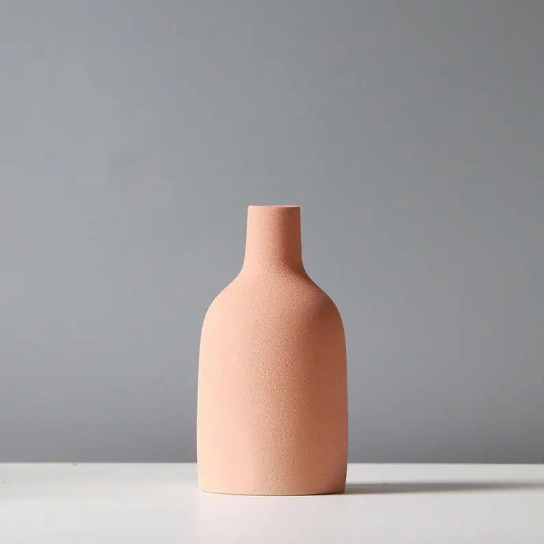 Nordic Ceramic Vase Set – Minimalist Home Decor Pieces