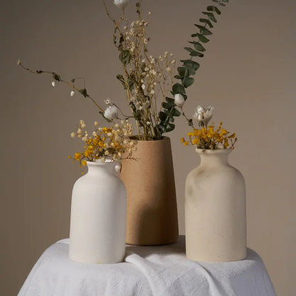 Modern Ceramic Vase – Minimalist Flower Vase in 9 Colors