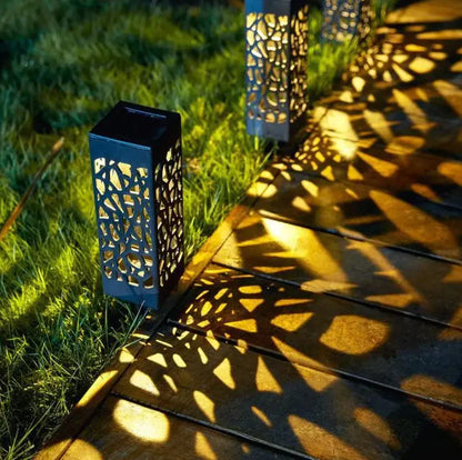Vintage Solar Garden Lantern – Waterproof Outdoor Path Light